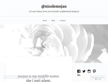 Tablet Screenshot of nicolemojan.com